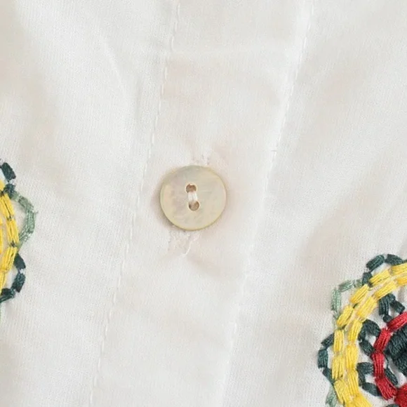 Boho Floral Embroidered Stretchy Waist Ruffle Mini Skirt - Picture 13 of 14